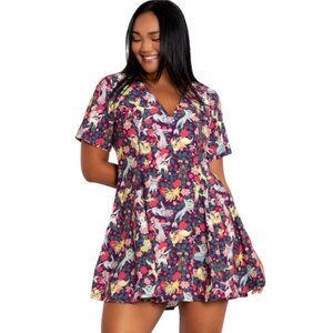 BlackMilk x Pokémon Eevee Evolutions Floral V Dress L